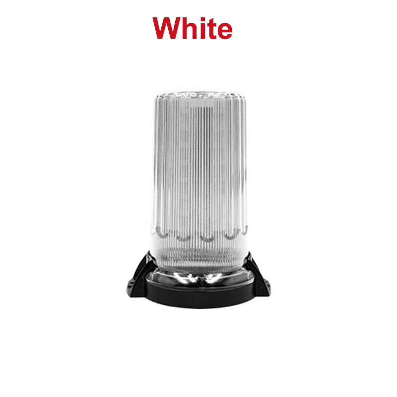 1pc White Magnetic Beacon Light 12V-24V Flashing Amber Emergency Light for Cars and T