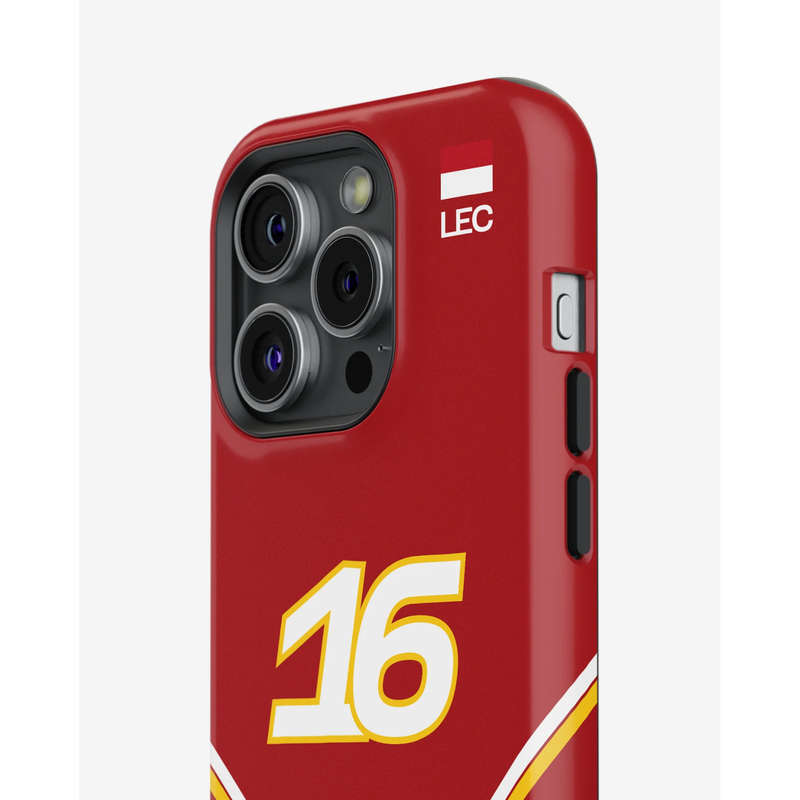 1Pc Mixed Color For iPhone 14 Pro F1 No16 Charles Leclerc Phone Case