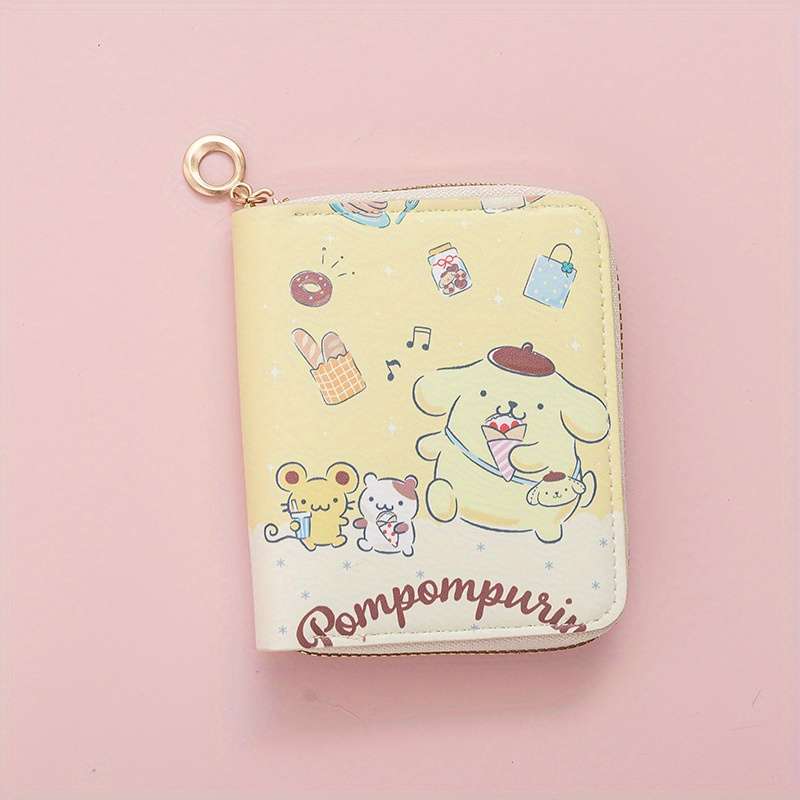 1pc IP Sanrio Cute Ladies Handbag Coin Purse Small Cartoon Anime Short Zipper Wallet Card Holder Li