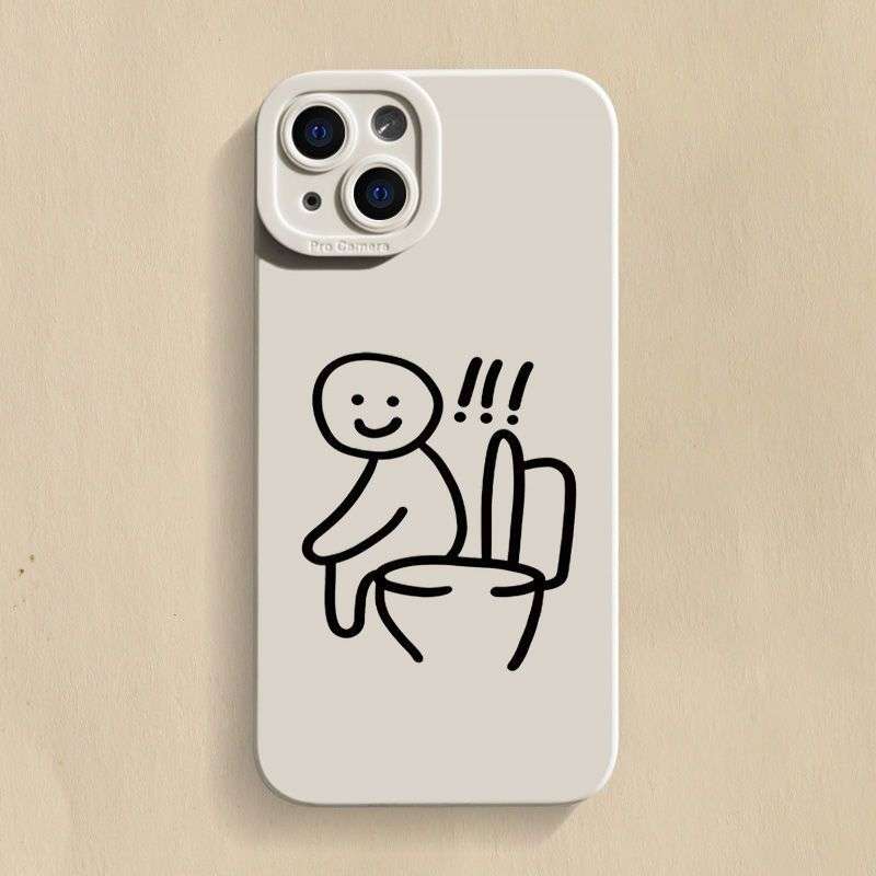 1Pc Beige For iPhone 16 Plus Phone Case Phone Cover