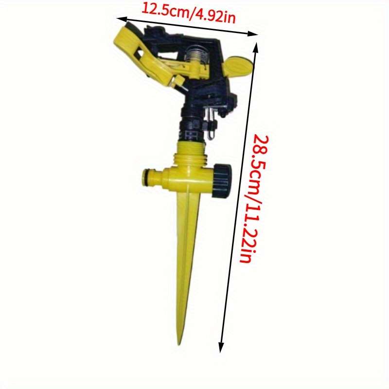 1Pc Adjustable Yard Sprinkler With Swing Arm Atomizing Nozzle