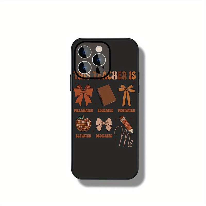 1Pc Ivory White For iPhone 13 Pro Max Celebrating Empowered Teachers Phone Case