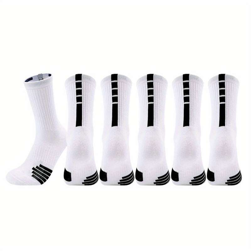 3 Pairs Random Colors One Size High Elastic Socks