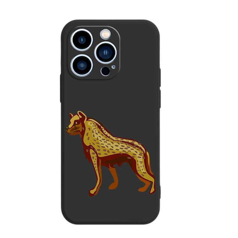1Pc Purple For iPhone 7 Plus 8 Plus African Wild Dog Phone Case