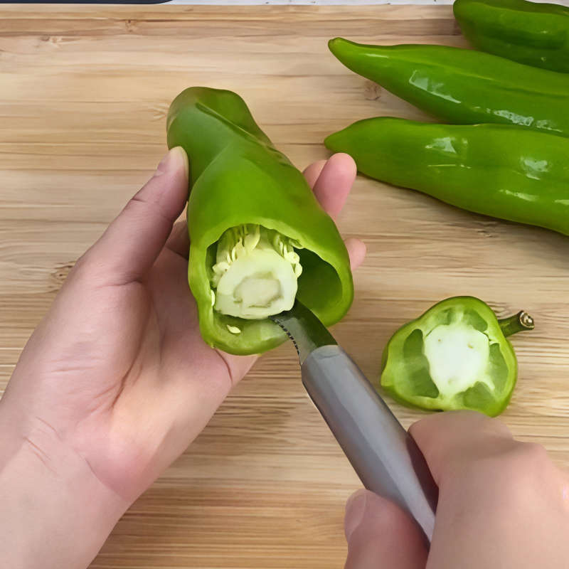 1pc Stainless Steel Peppers and Vegetables Corer Multi-Functional Serrated Kitchen Tool for R