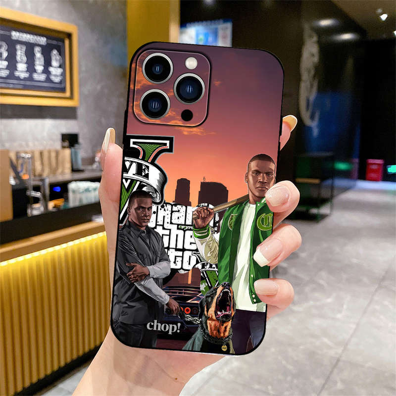 1Pc Black For iPhone 16 Plus Cartoon Cute Phone Case