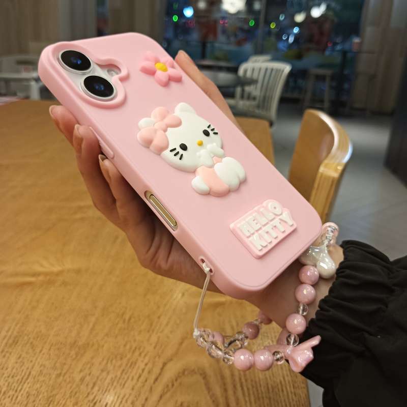 1Pc Pink Red Color For iPhone 16 Phone Case Phone Cover