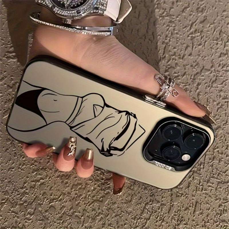 1Pc Black For iPhone 7 8 Se2 Se3 Phone Case Phone Cover
