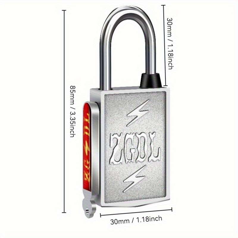 Lock Color Silver 1 Lock 2 Keys