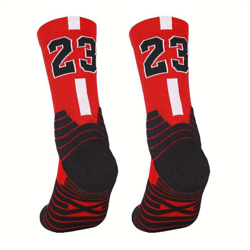 2 Pairs Random Color One Size High Elastic Socks