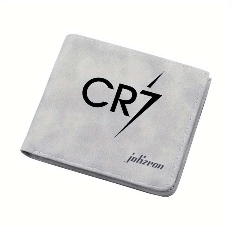 1pc CR7 Pattern Large Capacity Wallet Lightning Print Portable Card Holder Sports Style Artistic