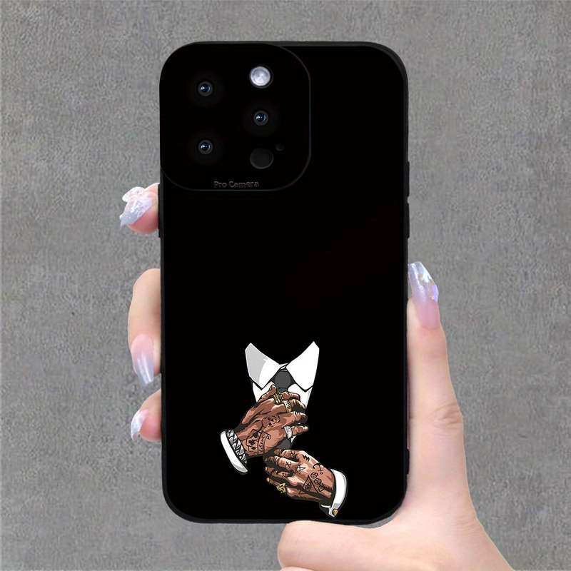 1Pc Black For iPhone XR Handsome Suit Man Phone Case