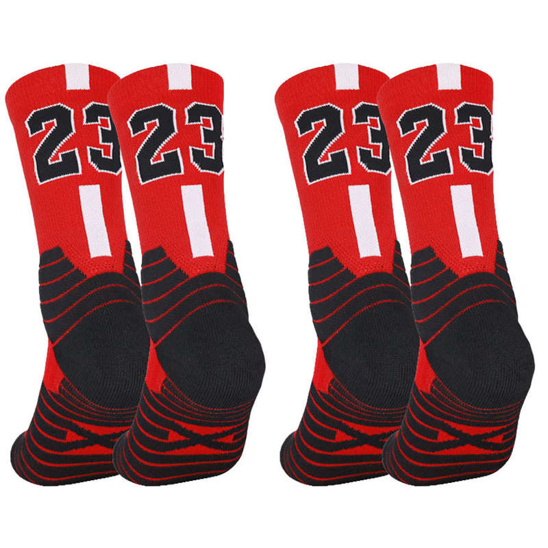 2 Pairs Random Color One Size High Elastic Socks