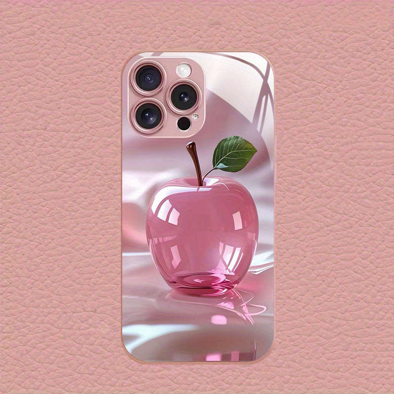 1Pc Pink Red For iPhone 11 Pro Max Pink Crystal Apple Phone Case