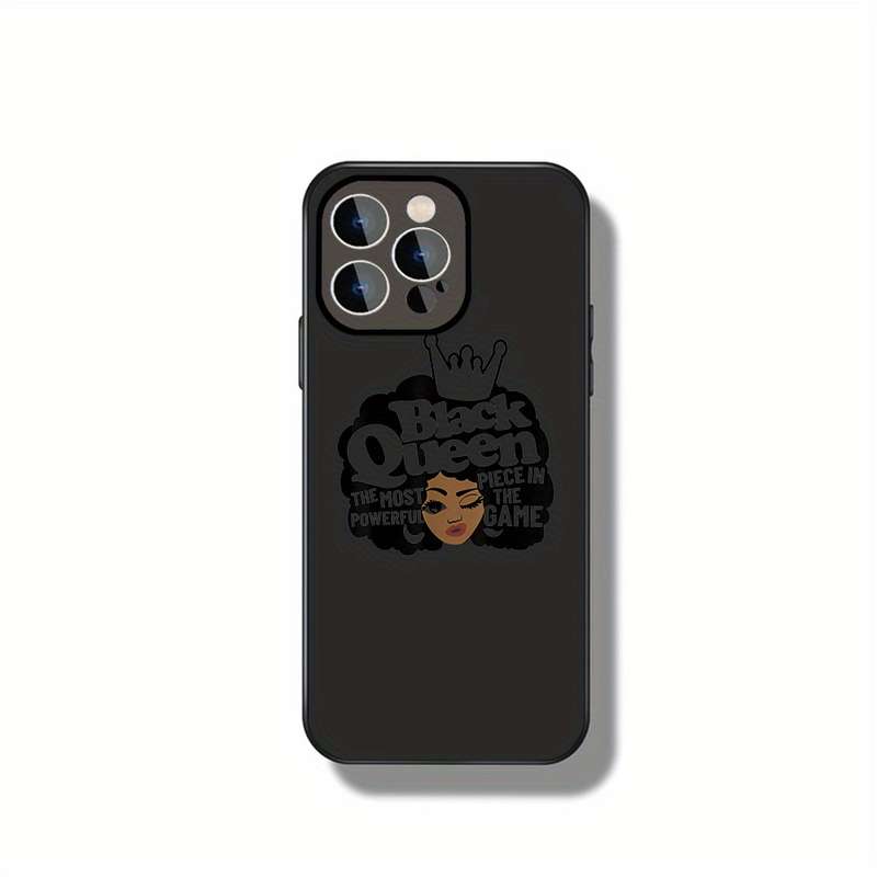 1Pc Black For iPhone 15 Pro Max Black Queen Phone Case