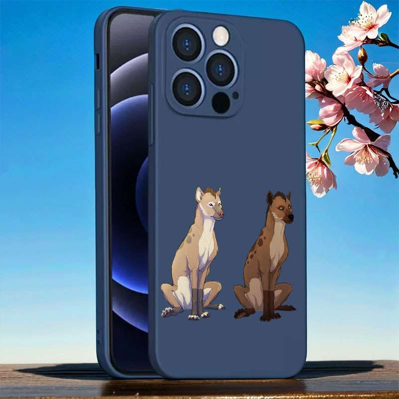 1Pc Blue For iPhone 7 Plus 8 Plus African Wild Dog Phone Case