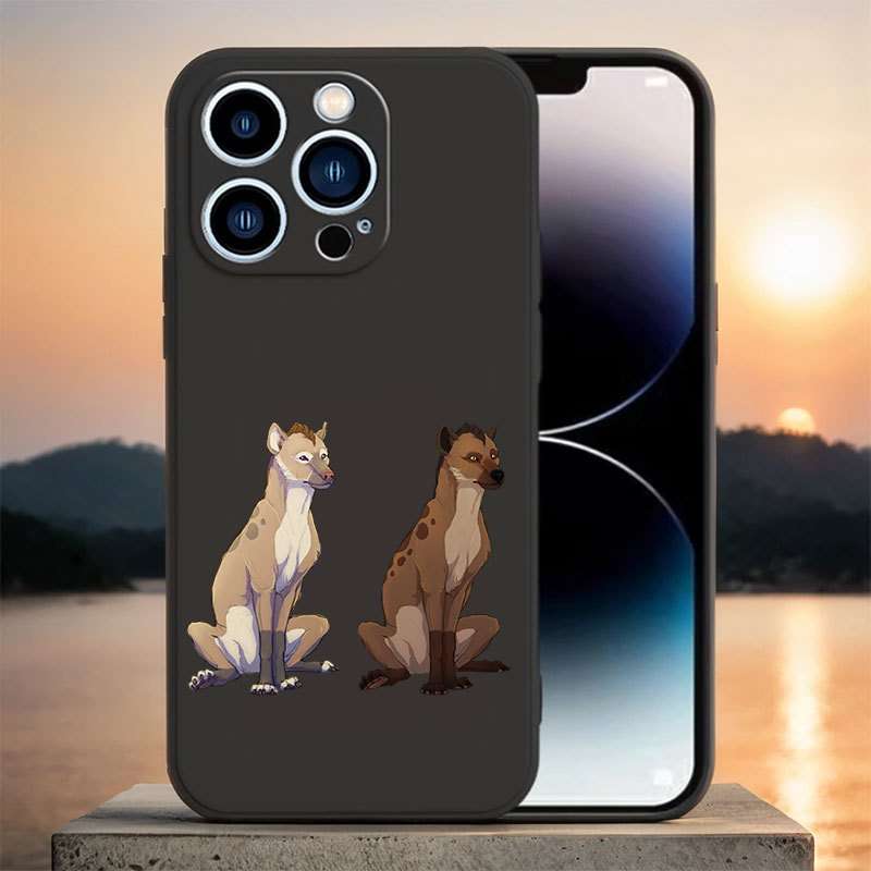 1Pc Blue For iPhone 7 Plus 8 Plus African Wild Dog Phone Case