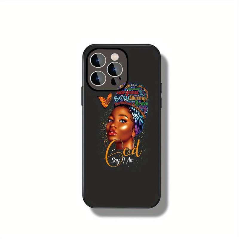 1Pc Black For iPhone 11 Pro Max Empowered Beauty Phone Case