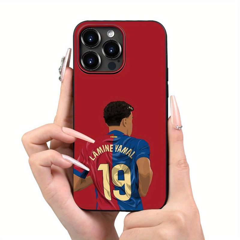 1Pc Black For iPhone XS Jersey Design Phone Case