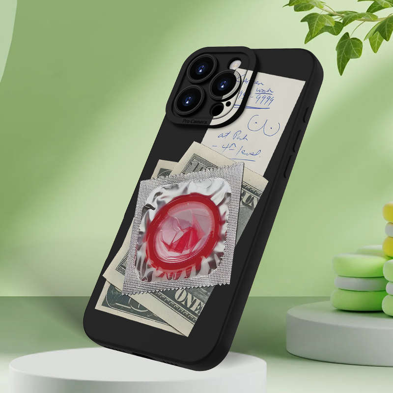 1Pc Black For iPhone 13 Pro Phone Case Phone Cover