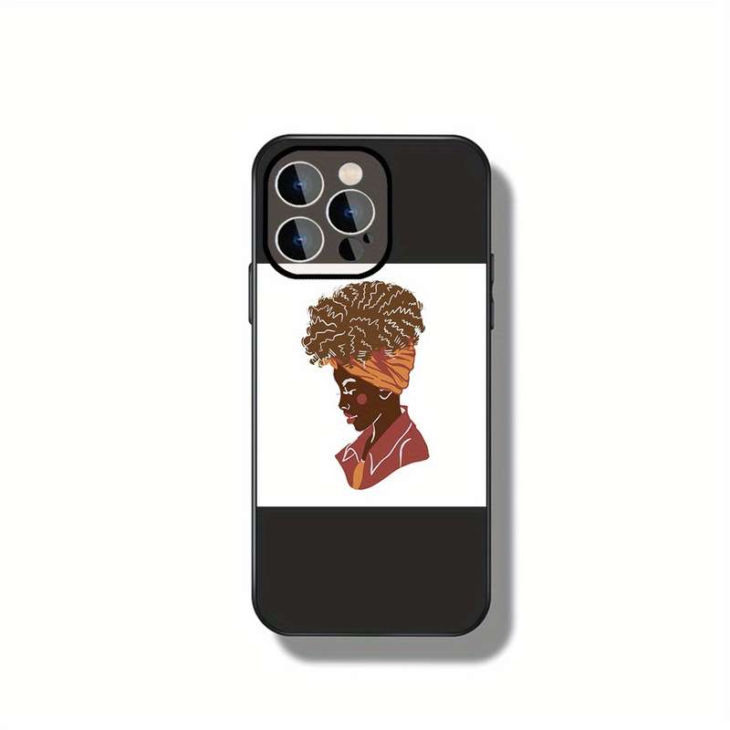 1Pc Black For iPhone 13 Pro Max Beautiful Woman Phone Case