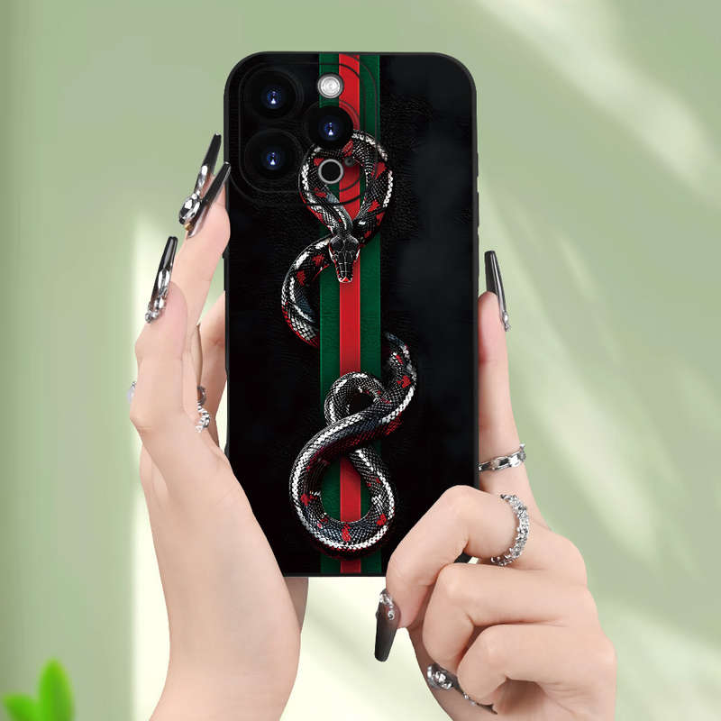 1Pc Black For iPhone 15 Pro Max Trendy And Stylish Phone Case