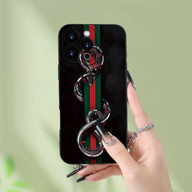1Pc Black For iPhone 15 Pro Max Trendy And Stylish Phone Case