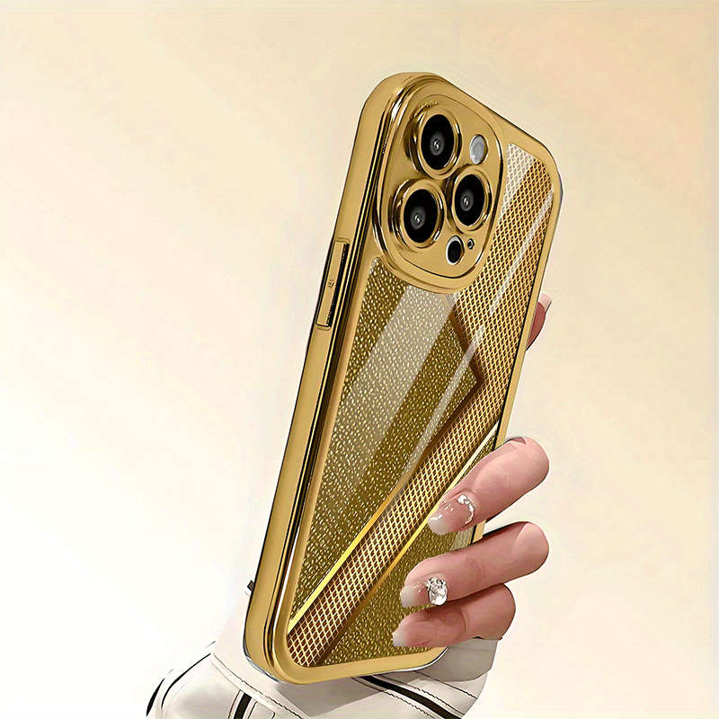 1Pc Golden For iPhone 7 Plus Creative Unique Pattern Phone Case