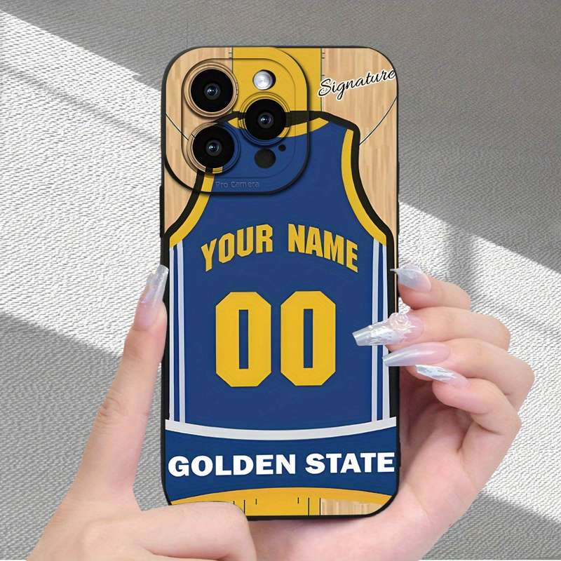 1Pc Black For iPhone X XS Basketball Jersey Design Phone Case