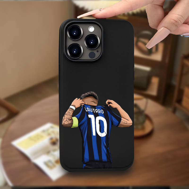 1Pc Black For iPhone 8 Number 10 Player Pattern Phone Case
