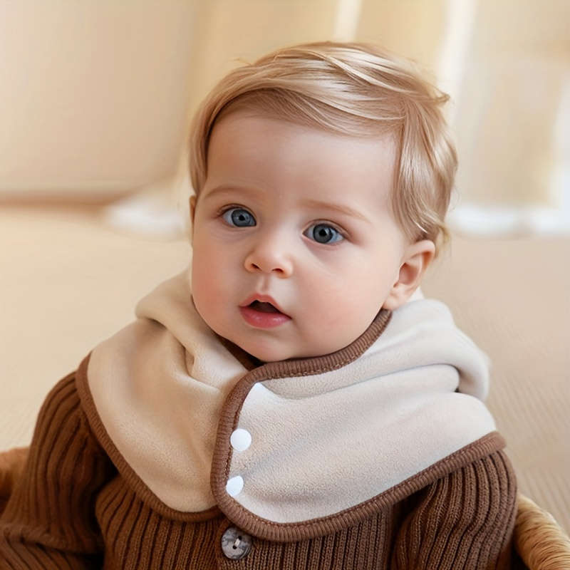 Winter Hat Color Button Bear Scarf And Hat In One   Brown
