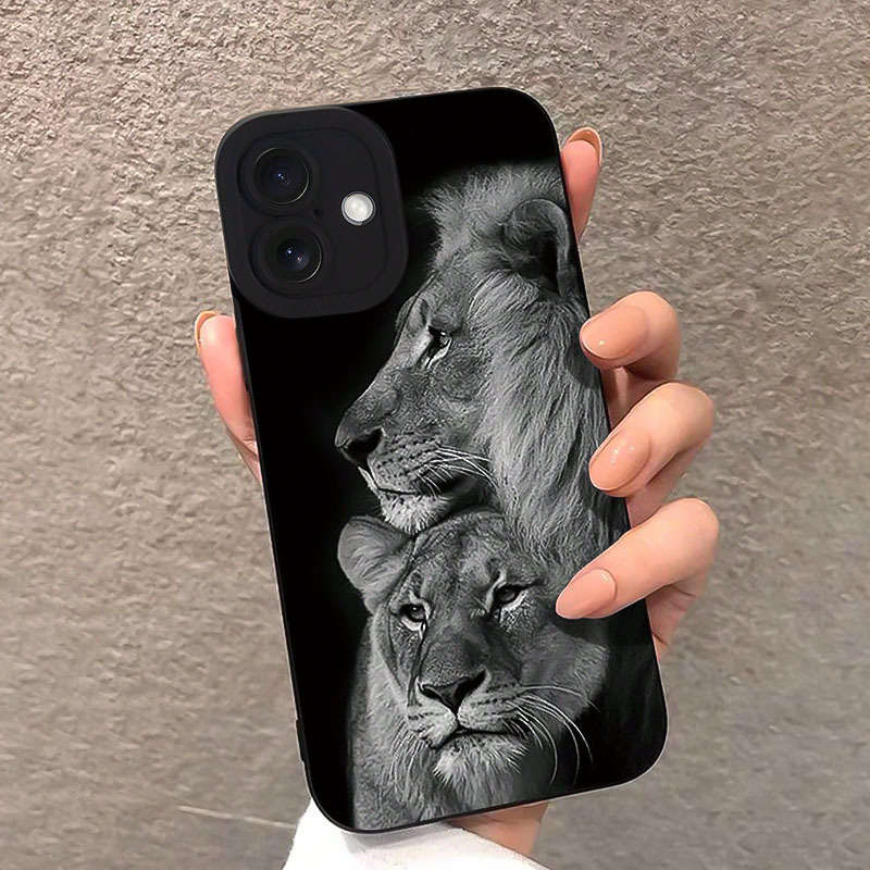 1Pc Black For iPhone 16 Pro Phone Case Phone Cover
