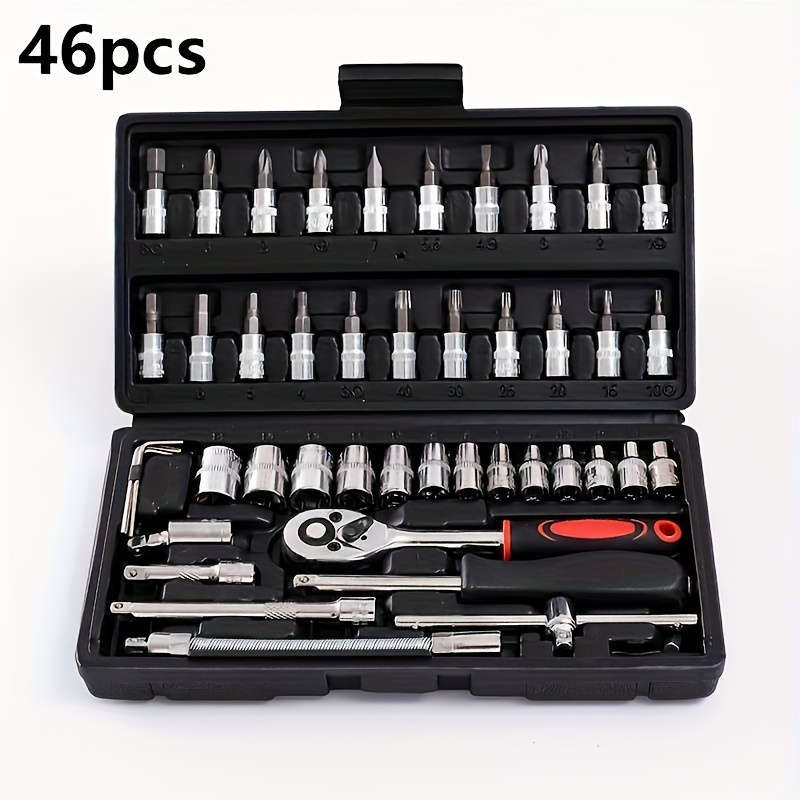 Screwdriver Bit Tool Set Color Green 46 Piece Set