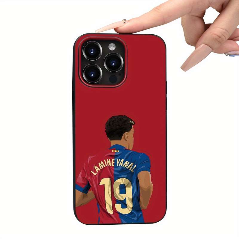 1Pc Black For iPhone XS Jersey Design Phone Case