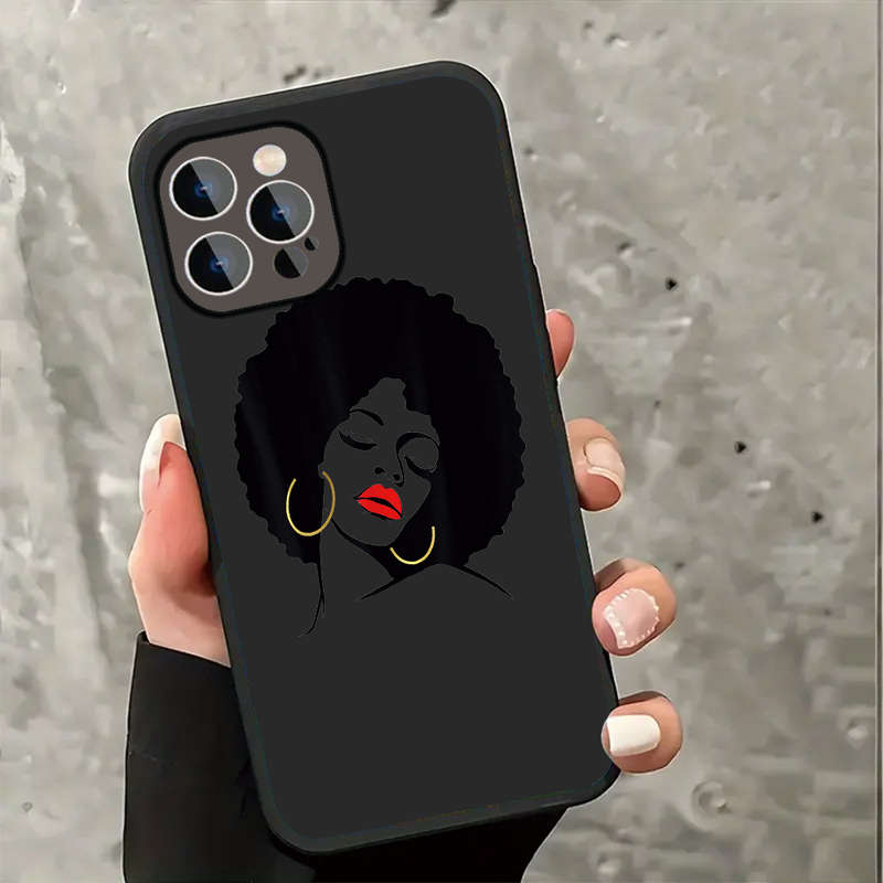 1Pc Black For iPhone 12 Pro Max Bold Elegance Phone Case