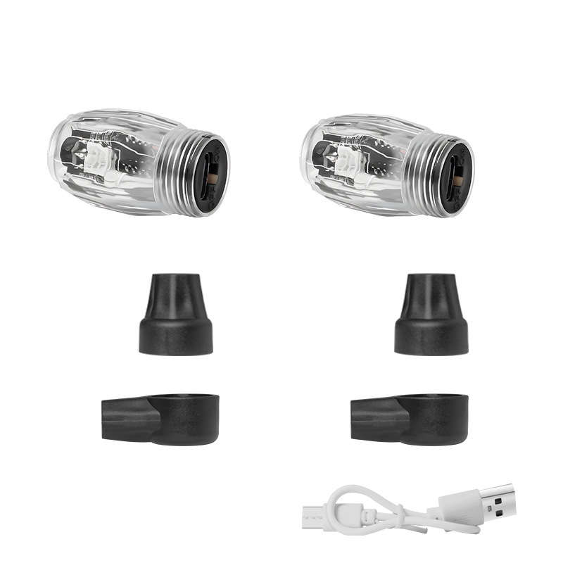 4pcs Vibrant LED Tire Valve Lights USB Rechargeable Multi-Color Flashing Wheel Cap