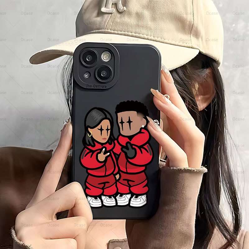 1Pc Mixed Color For iPhone 13 Mini Angel Eyes Cartoon Phone Case