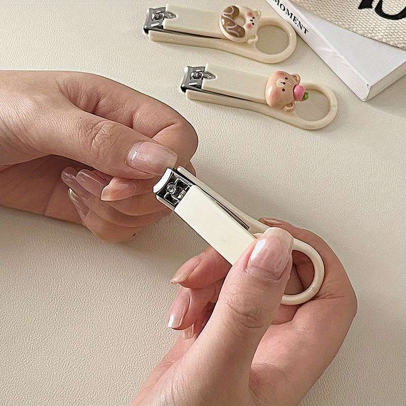 1pc Portable Stainless Steel Nail Clippers with a High Aesthetic Appeal Perfect for Students A