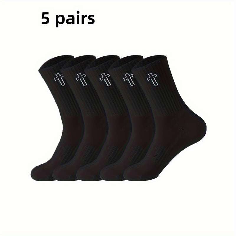 5 Pairs Of Mixed One Size High Elastic Socks