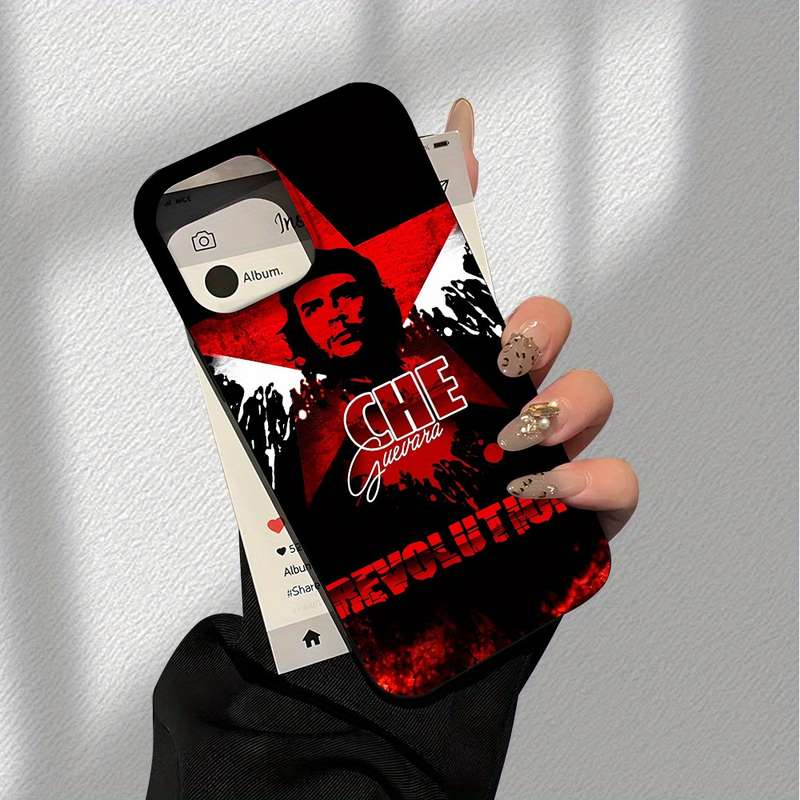 1Pc Black For iPhone 16 Plus Che Guevara Designs Phone Case