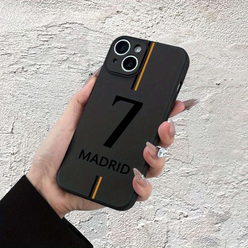 1Pc Mixed Color For iPhone 7 Plus 8 Plus Football No 7 Pattern Phone Case