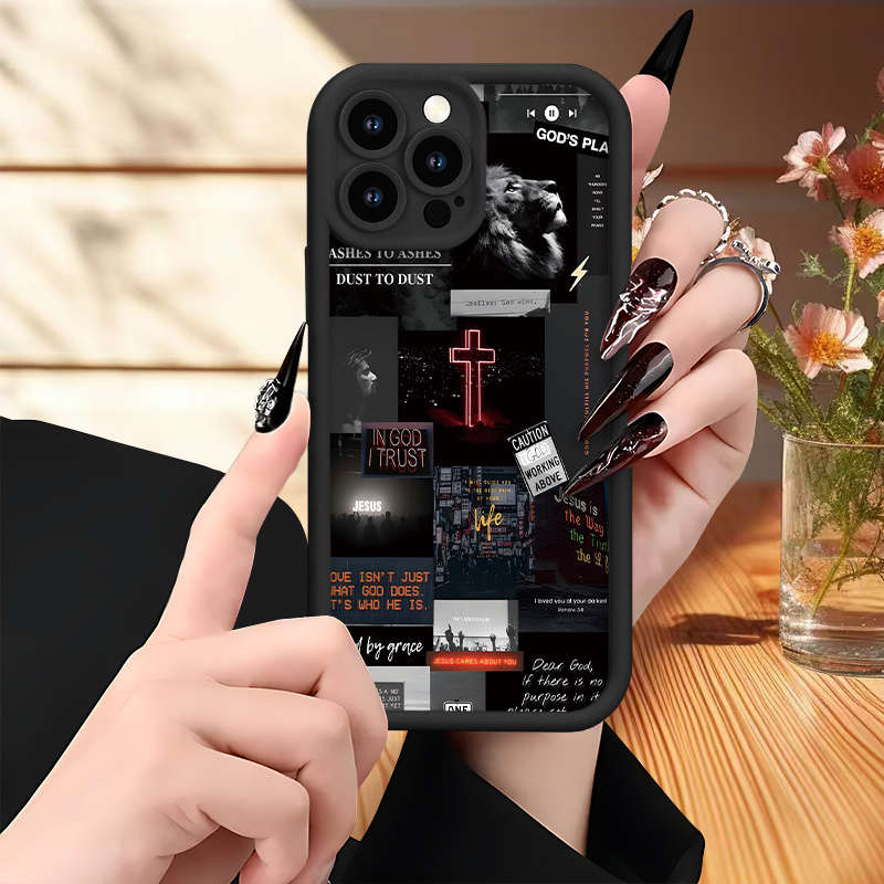 1Pc Black For iPhone 15 Plus Phone Case Phone Cover