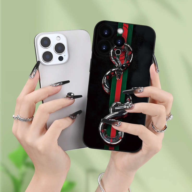1Pc Black For iPhone 15 Pro Max Trendy And Stylish Phone Case