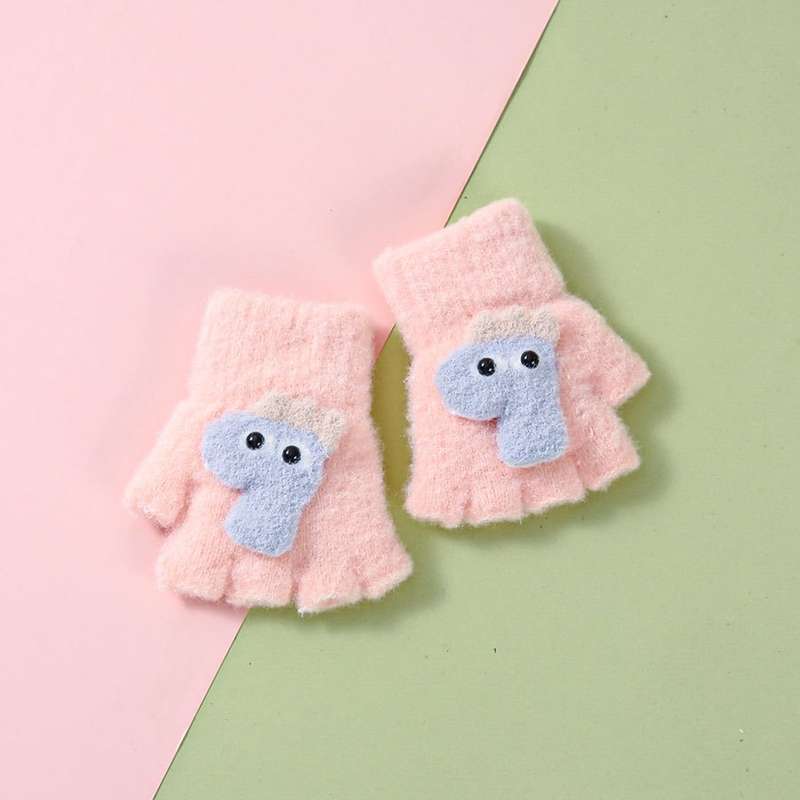 Winter Gloves Color Beige Color Size 6 To 24 Months