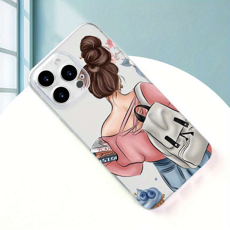 1Pc Transparent For iPhone 13 Mini Stylish And Elegant Phone Case