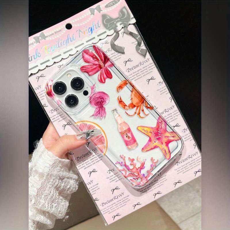 1Pc Transparent For iPhone 7 Plus 8 Plus Phone Case Phone Cover