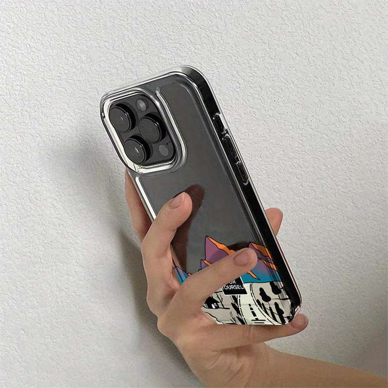1Pc Transparent For iPhone 12 Phone Case Phone Cover