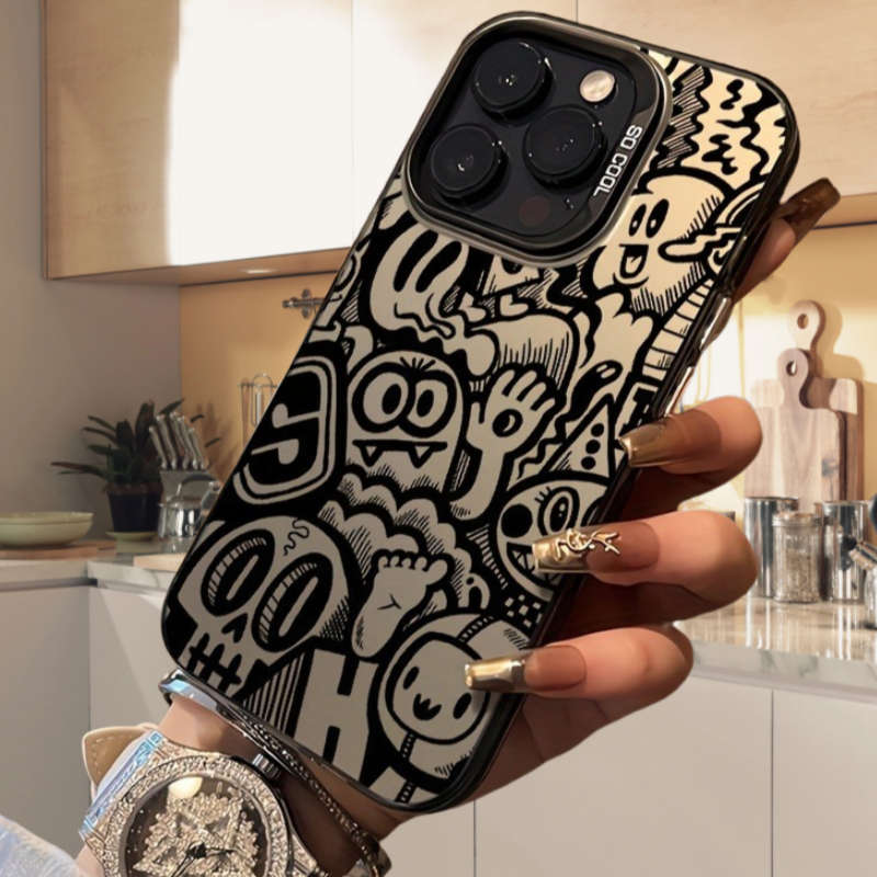 1Pc Black For iPhone 7 Plus 8 Plus Phone Case Phone Cover