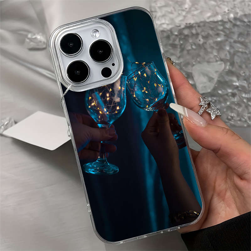 1Pc Transparent For iPhone 16 Plus Phone Case Phone Cover