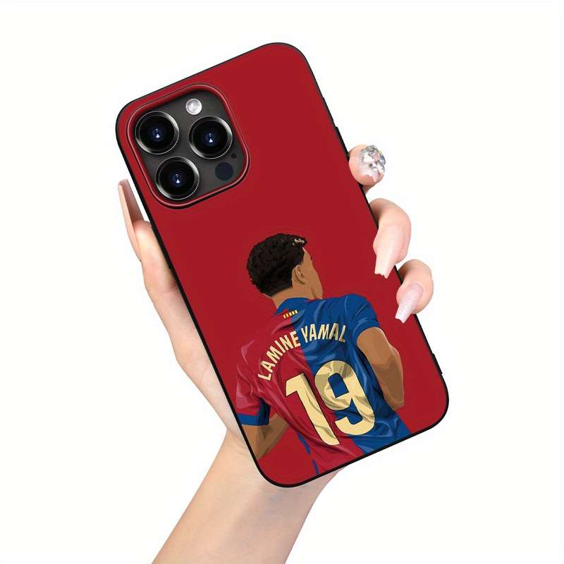 1Pc Black For iPhone XS Jersey Design Phone Case